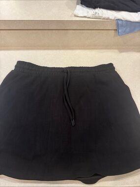 Maurices Black Elastic Waist Mini Skirt